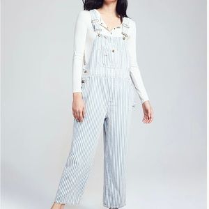 Faherty Topsail Overall -railroad stripe. Size small